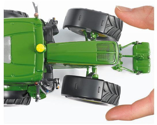 miniatuurtractor John Deere 6250R zink 1:32 groen