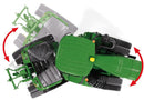miniatuurtractor John Deere 9620RX zink 1:32 groen