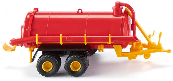 miniatuurtrailer Vacuüm tank 1:87 rood/geel