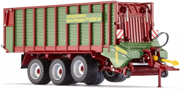 miniatuurvoederwagen Strautmann Tera zink 1:32 groen/rood