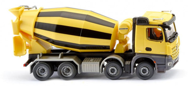 miniatuurvoertuig Liebherr MB Acros zink 1:87 geel/zwart