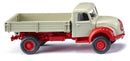 miniatuurvoertuig Magirus 1:87 grijs/rood