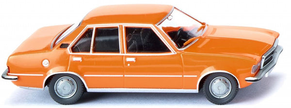 miniatuurauto Opel Rekord D die-cast zink 1:87 oranje