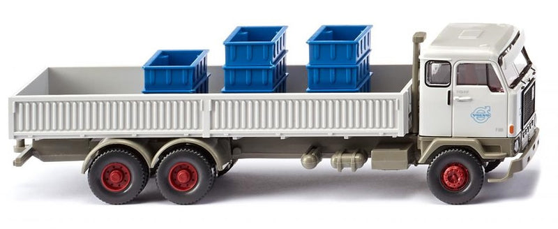 miniatuurvoertuig Volvo F88 1:87 wit/grijs