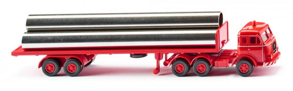 miniatuurvrachtwagen Henschel 1:87 rood