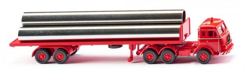 miniatuurvrachtwagen Henschel 1:87 rood