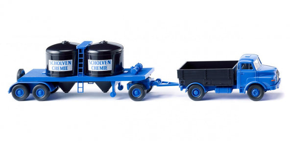 miniatuurvrachtwagen Man Scholven Chemie 1:87 blauw