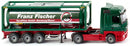 miniatuurvrachtwagen MB Actros 30 tank 1:87 groen/rood