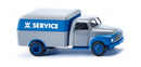 miniatuurvrachtwagen Opel Blitz die-cast zink 1:87 blauw