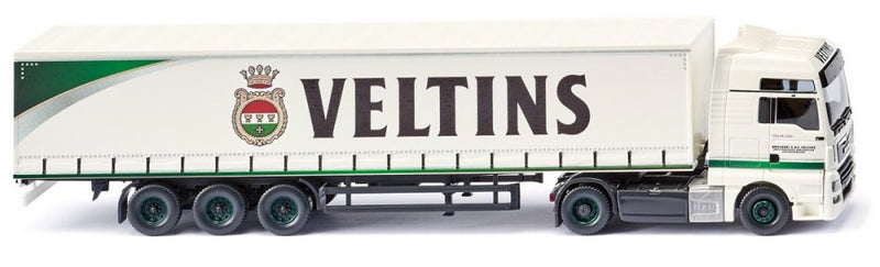miniatuurvrachtwagen Veltins 1:87 groen/wit
