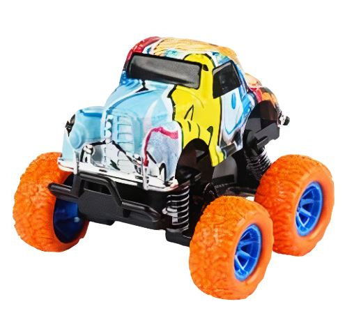 monstertruck jongens 9 cm staal oranje