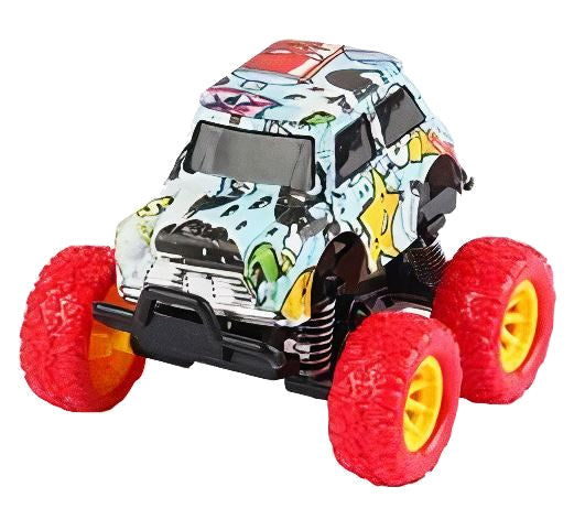 monstertruck jongens 9 cm staal rood