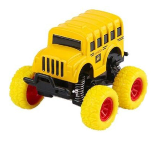 monstertruck schoolbus jongens 9 cm staal geel