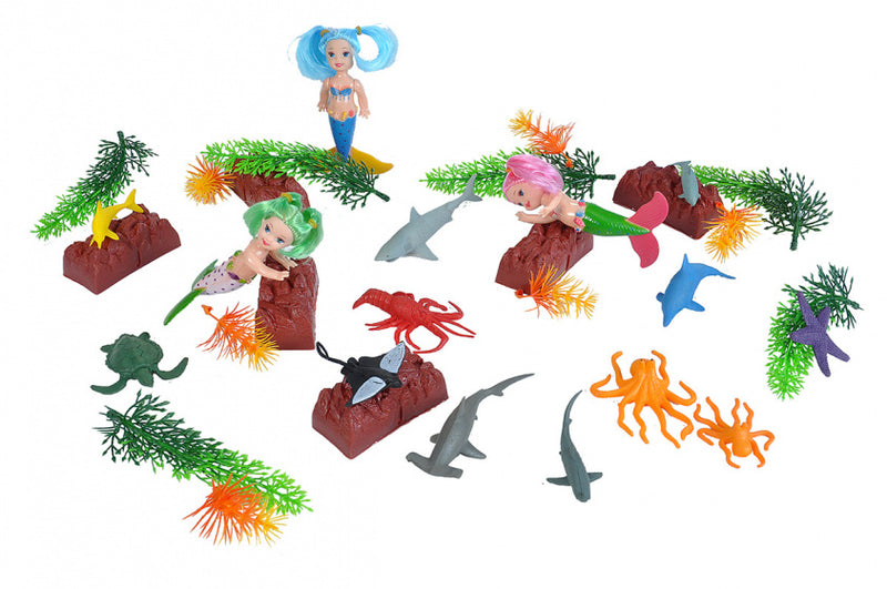 speelset Mermaid meisjes 33-delig