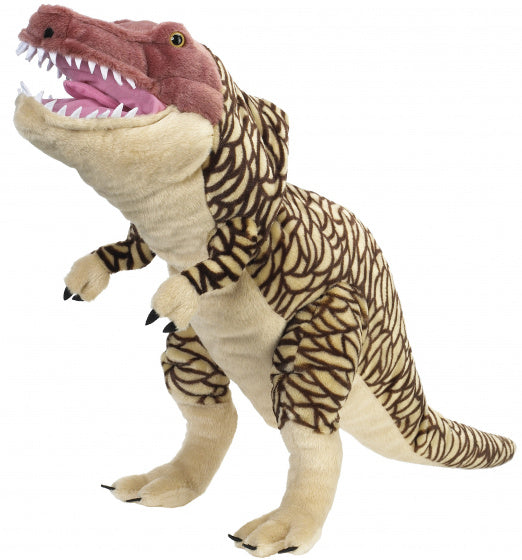 handpop NHM T-Rex 75 cm pluche bruin