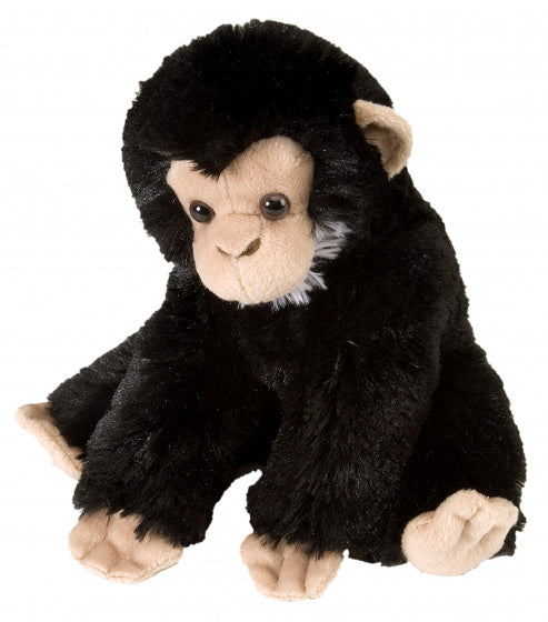 knuffel aap junior 20 cm pluche zwart/bruin