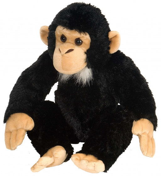 knuffel aap junior 30 cm pluche zwart/bruin