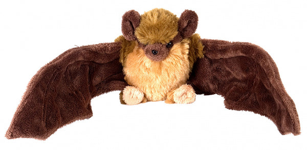 knuffel vleermuis junior 20 cm pluche bruin