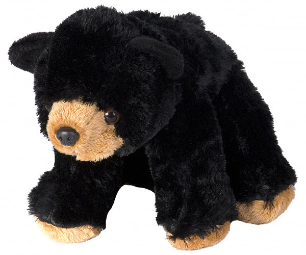 knuffel beer junior 20 cm pluche bruin/zwart