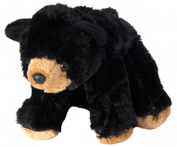 knuffel beer junior 20 cm pluche bruin/zwart