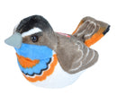 knuffel blauwborst met geluid 15 cm pluche bruin
