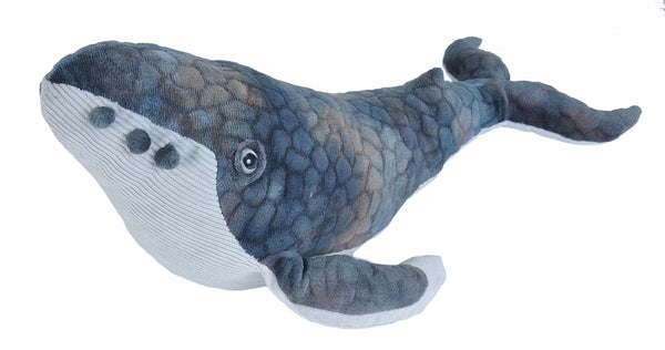 knuffel bultrug junior 38 cm pluche blauw