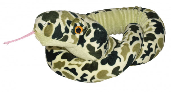 knuffel Camo slang junior 137 cm pluche groen