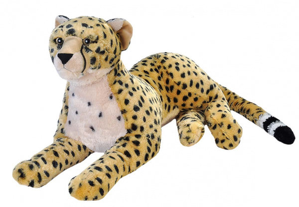 knuffel cheetah junior 76 cm pluche beige/geel