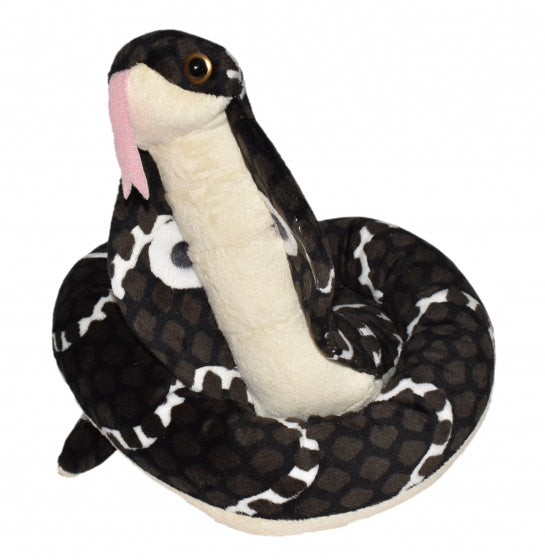knuffel cobra junior 137 cm pluche groen/zwart