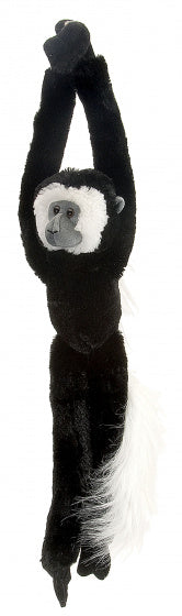 knuffel Colobus aap junior 51 cm pluche zwart/wit