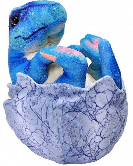 knuffel Dinosauria baby T-Rex 20 cm pluche blauw