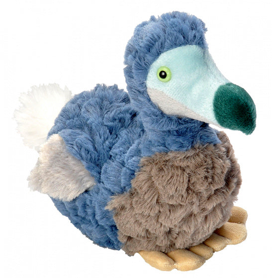 knuffel dodo junior 20 cm pluche blauw/grijs