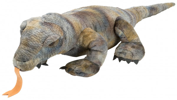 knuffel draak junior 30 cm pluche groen/grijs