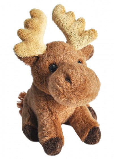 knuffel eland junior 13 cm pluche bruin