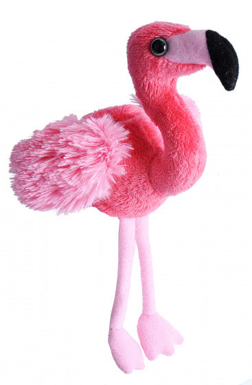 knuffel flamingo junior 13 cm pluche roze