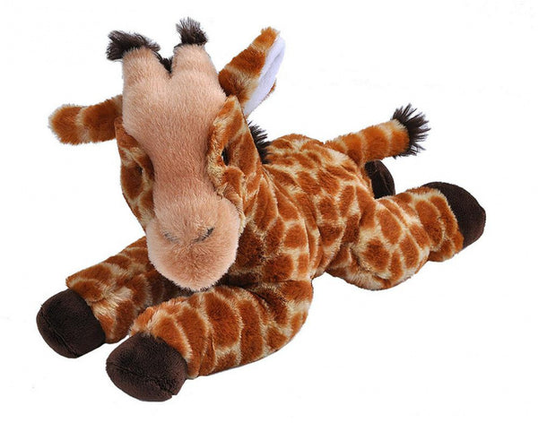 knuffel giraffe Ecokins junior 30 cm pluche bruin