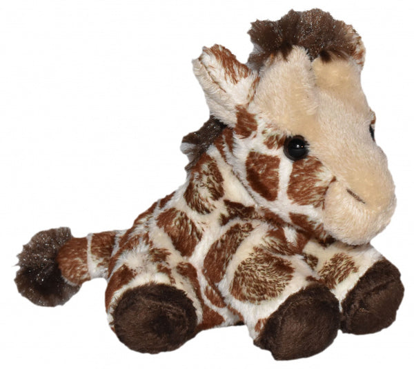 knuffel giraffe junior 13 cm pluche bruin
