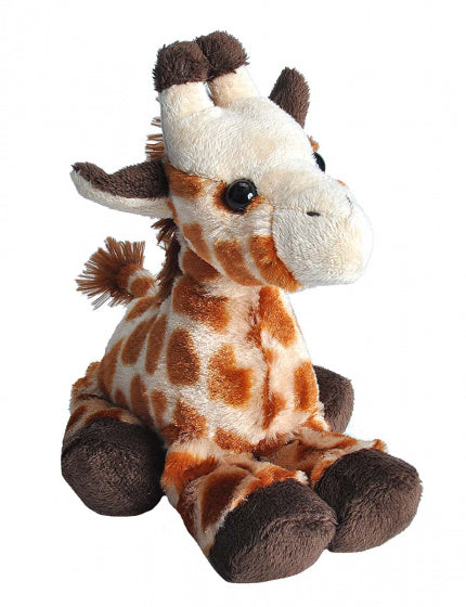 knuffel giraffe junior 18 cm pluche geel/bruin