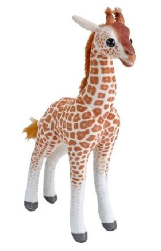 knuffel giraffe junior 20 cm pluche oranje/wit