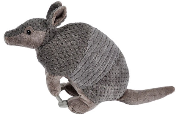 knuffel gordeldier junior 30 cm pluche grijs/bruin