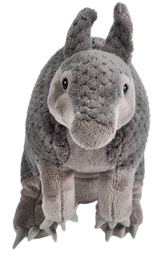 knuffel gordeldier junior 30 cm pluche grijs/bruin