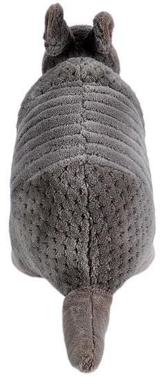 knuffel gordeldier junior 30 cm pluche grijs/bruin