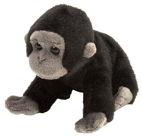knuffel gorilla junior 13 cm pluche zwart