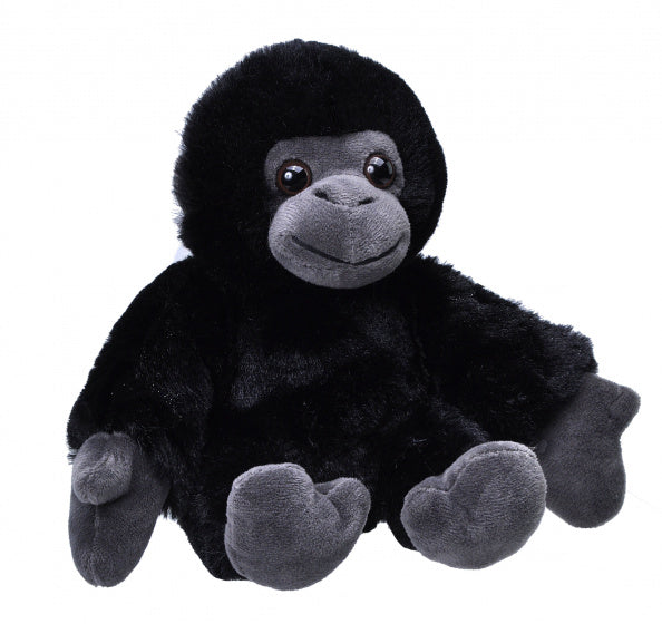 knuffel gorilla junior 18 cm pluche zwart
