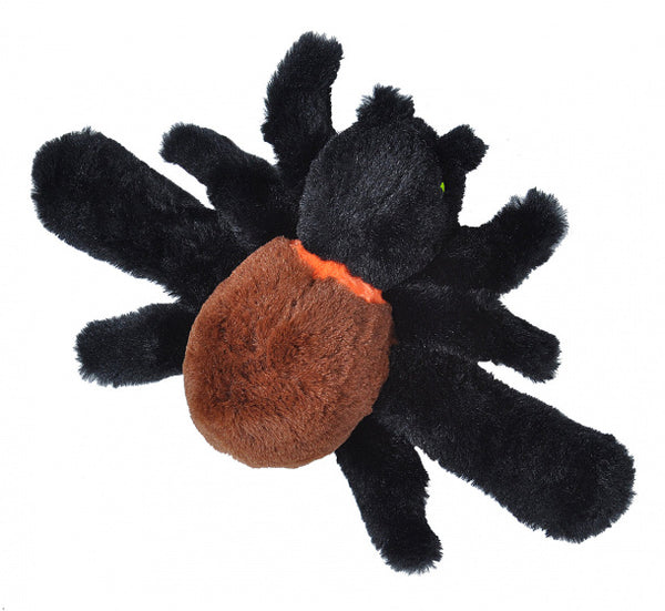 knuffel Halloween spin 20 cm pluche zwart/bruin