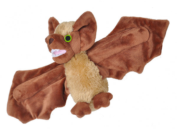 knuffel Halloween vleermuis 20 cm pluche bruin