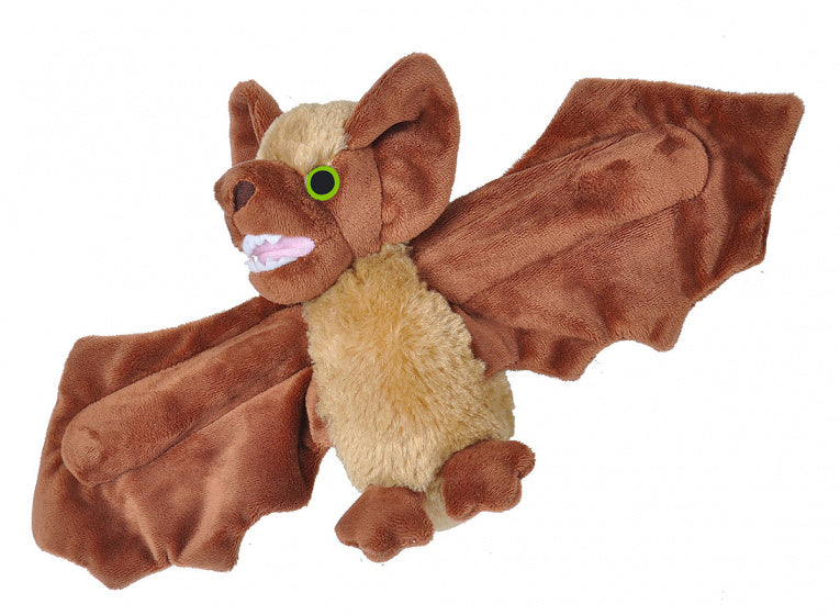 knuffel Halloween vleermuis 20 cm pluche bruin
