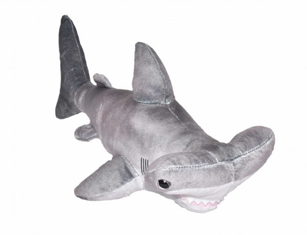 knuffel hamerhaai junior 30 cm pluche grijs