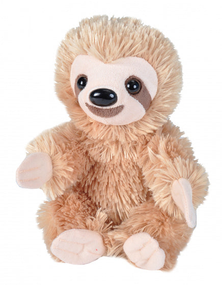 knuffel Hug'ems Sloth 17 cm pluche beige/crème