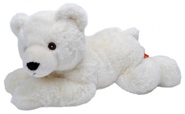 knuffel ijsbeer Ecokins Mini junior 20 cm pluche wit